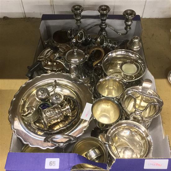 A group of plated wares